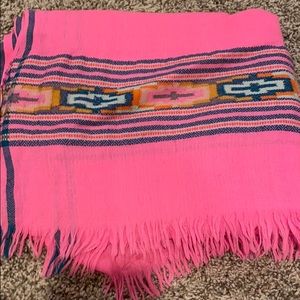 Pink ikat scarf
